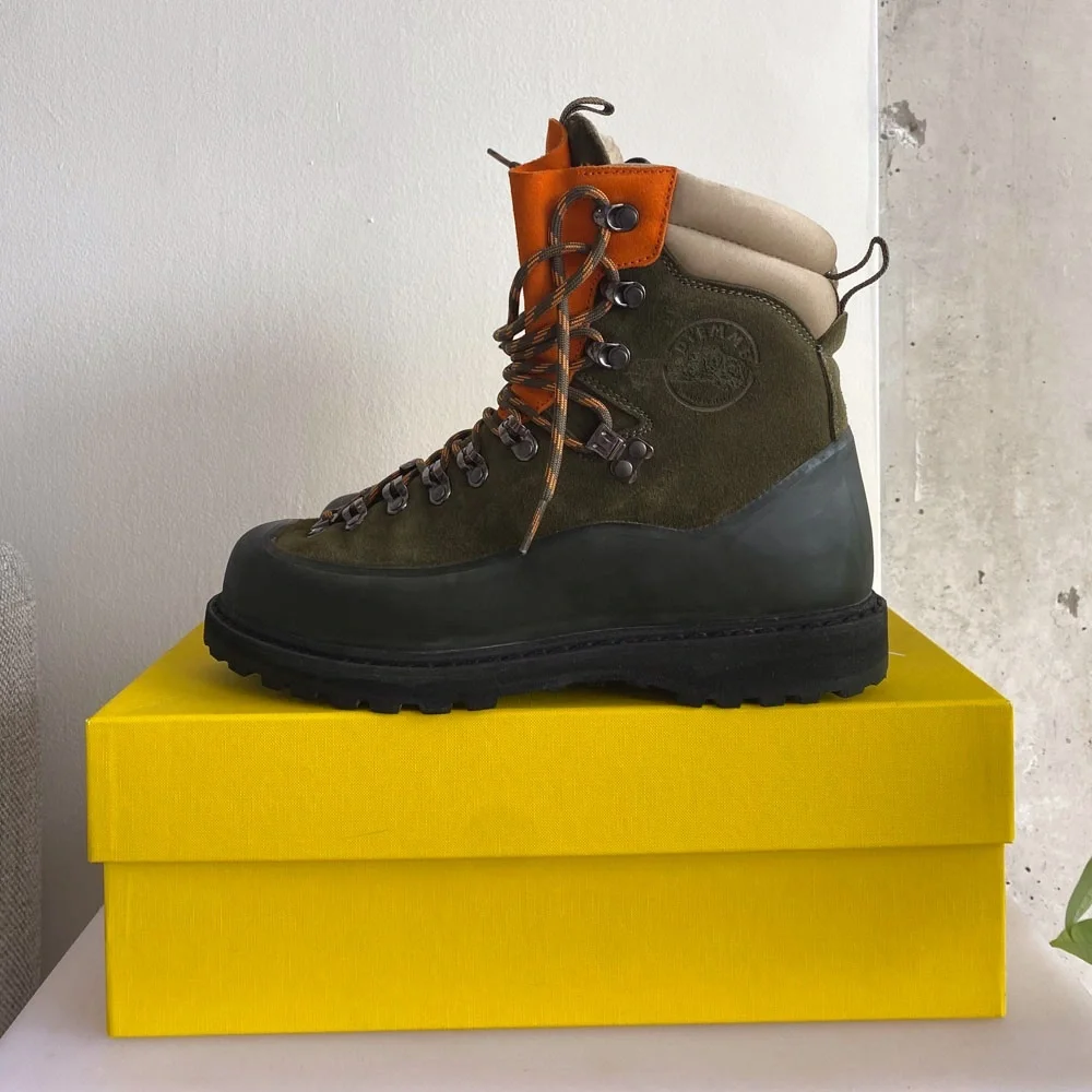 Mens sz 41 (US 8.5) Diemme Everest Sage Green Mix Boots - Picture 4 of 8